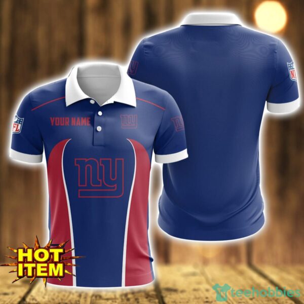 New York Giants 3D Polo Shirt Personalized Name Gift Ideas For Fans Product Photo 1