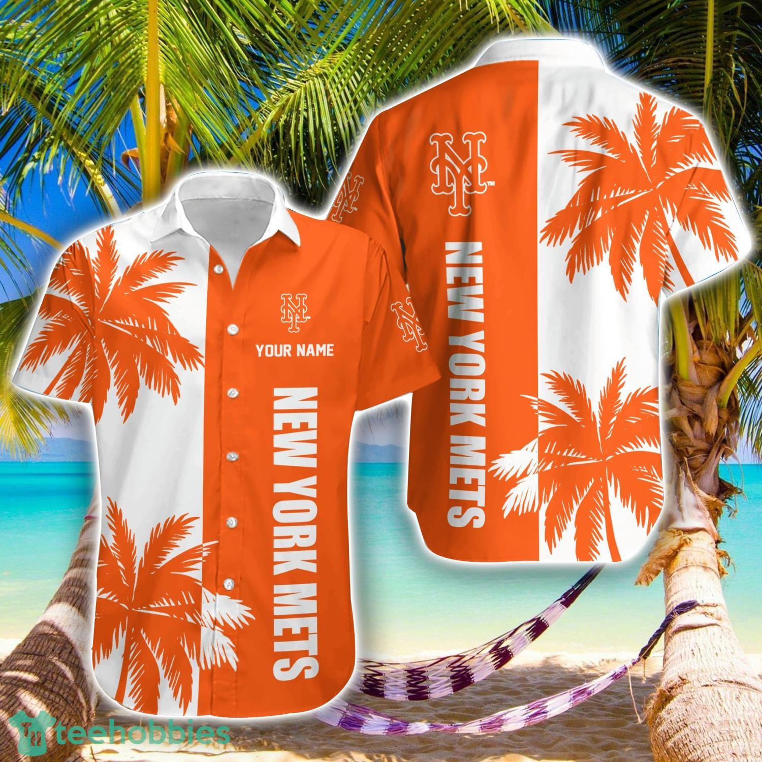 New York Mets MLB Beach Coconut Hawaiian Shirt Trending Summer Gift Custom Name Product Photo 1