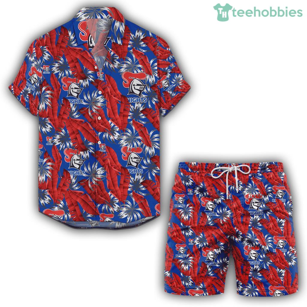 Newcastle Knights Hawaiian Shirt And Shorts Paradise NRL Trending Summer 2024 Product Photo 1