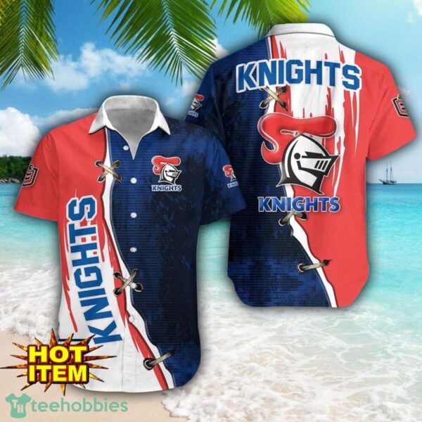 Newcastle Knights Logo Team Printed 3D Hawaiian Shirt Beach Summer Gift Product Photo 1