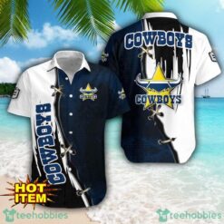 North Queensland Cowboys Logo Team Printed 3D Hawaiian Shirt Beach Summer Gift Product Photo 1