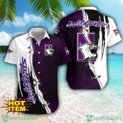 Northwestern Wildcats Football Logo Team Printed 3D Hawaiian Shirt Beach Summer Gift Product Photo 1