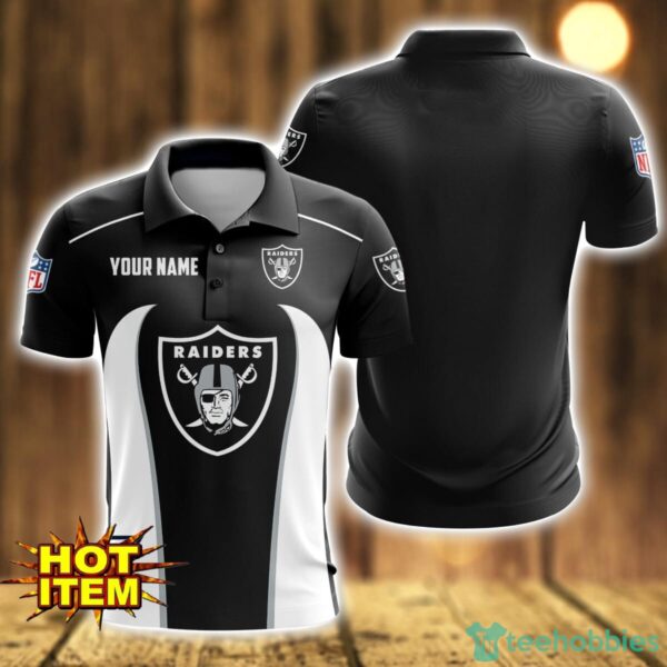 Oakland Raiders 3D Polo Shirt Personalized Name Gift Ideas For Fans Product Photo 1