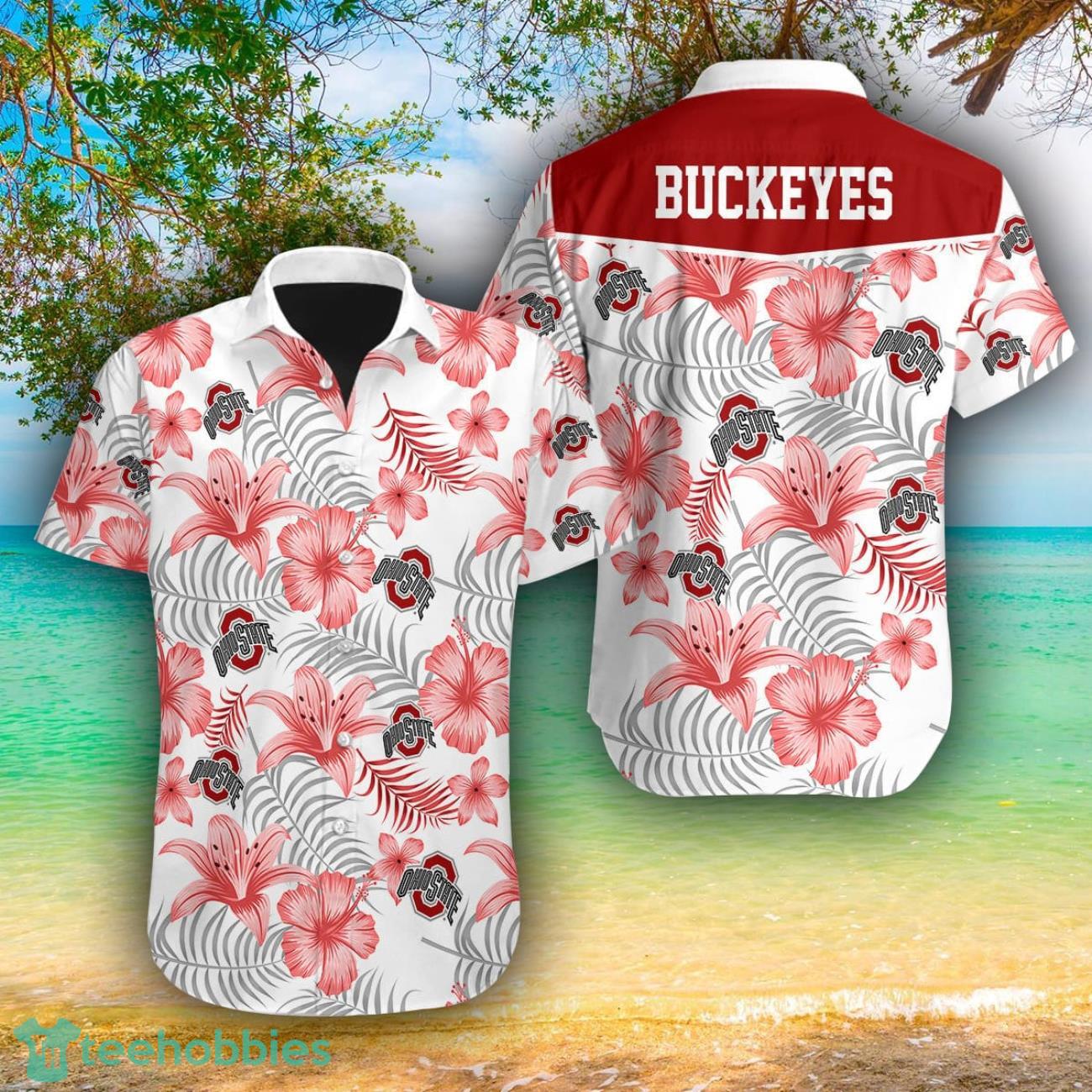 Ohio State Buckeyes AOP Hawaiian Shirt For Men And Women Summer Gift Product Photo 1