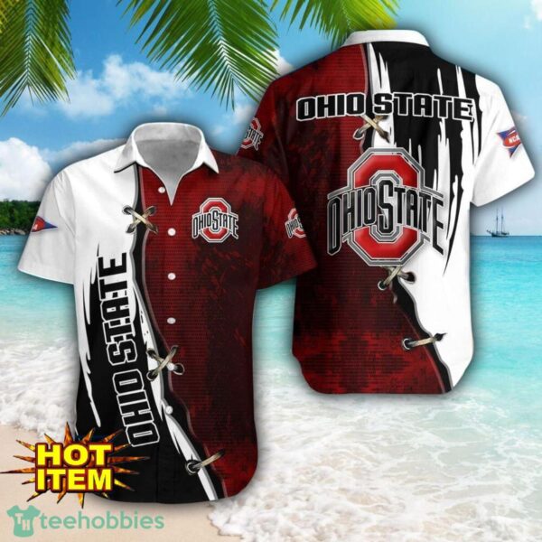 Ohio State Buckeyes Logo Team Printed 3D Hawaiian Shirt Beach Summer Gift Product Photo 1