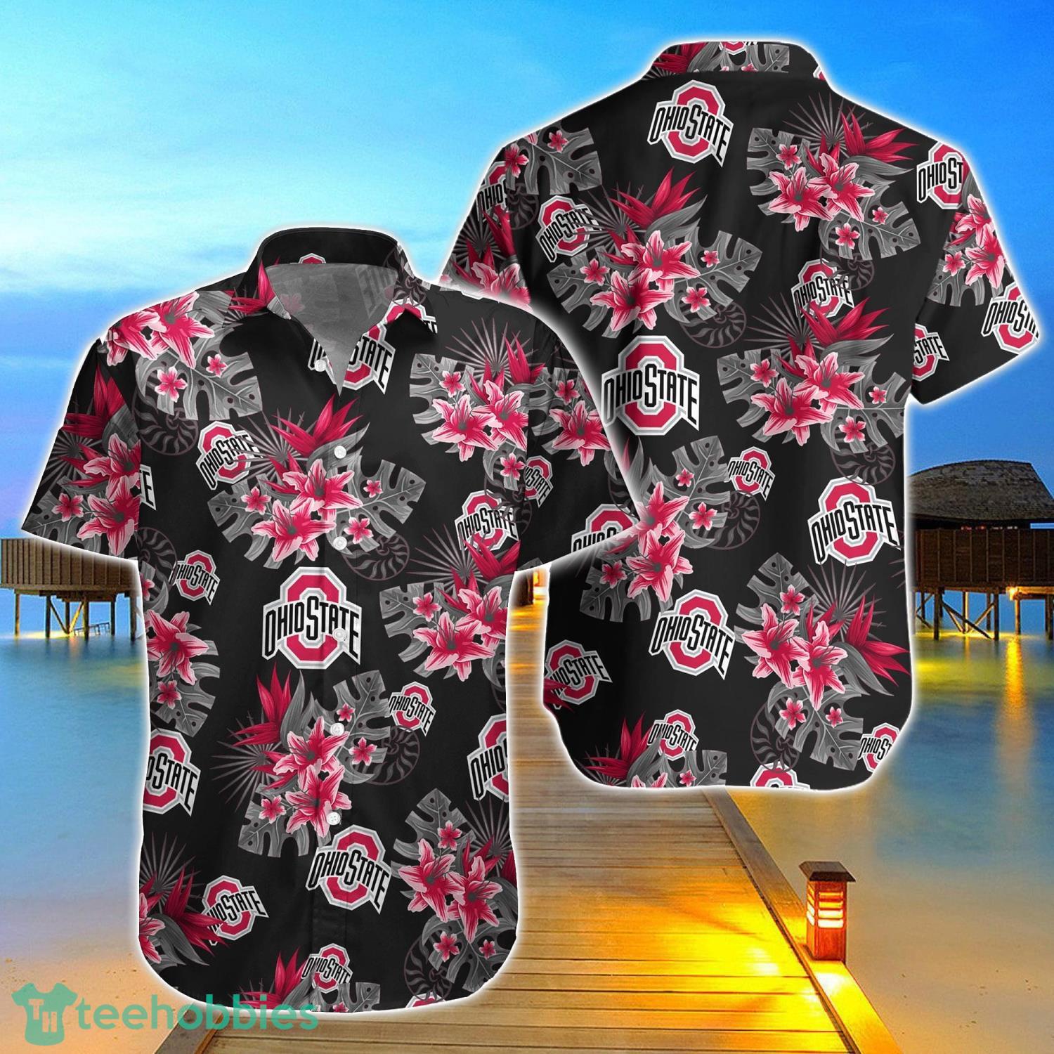 Ohio State Buckeyes Tide Aloha Hawaiian Shirt Gifts For Summer Vacation Product Photo 1