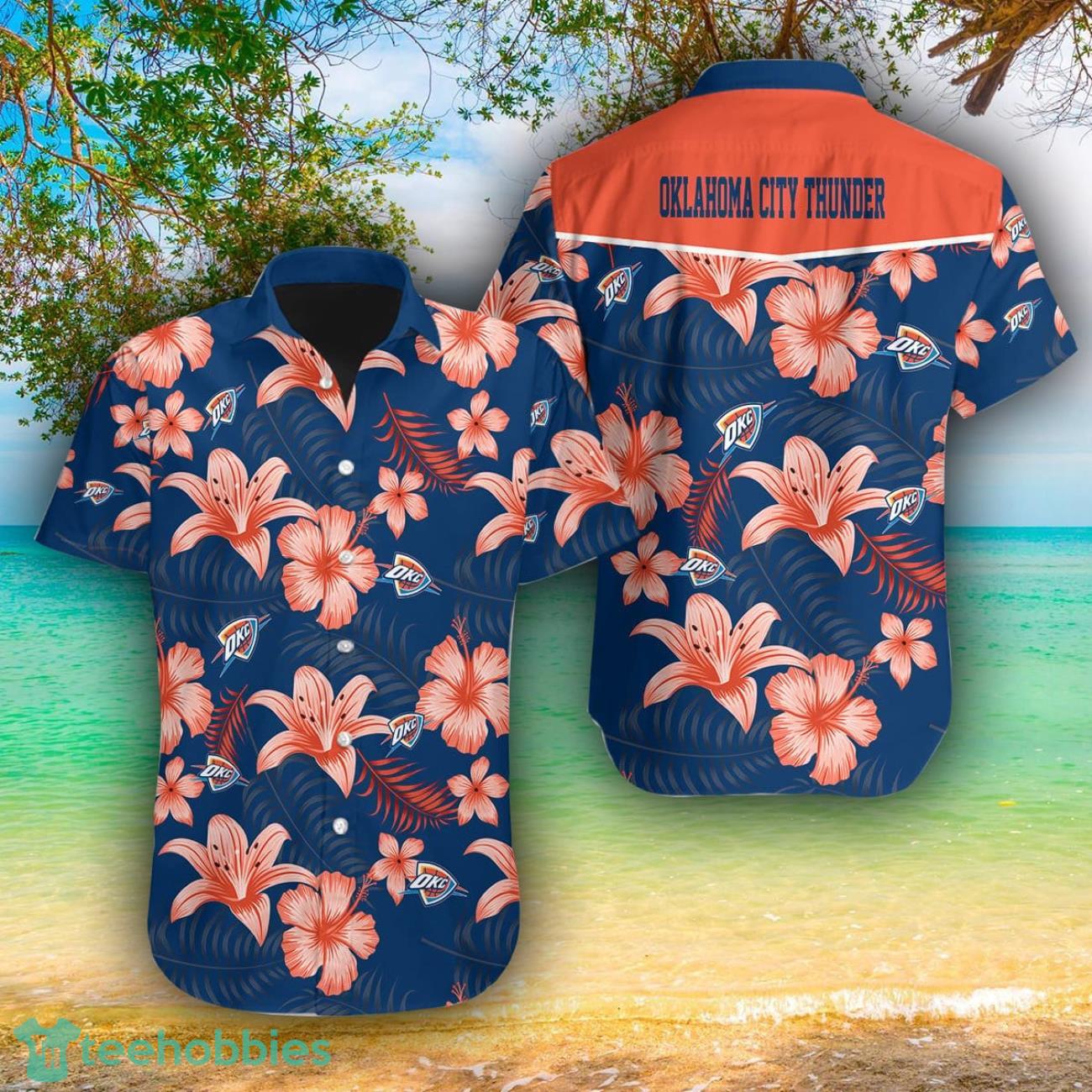 Oklahoma City Thunder AOP Hawaiian Shirt For Men And Women Summer Gift Product Photo 1