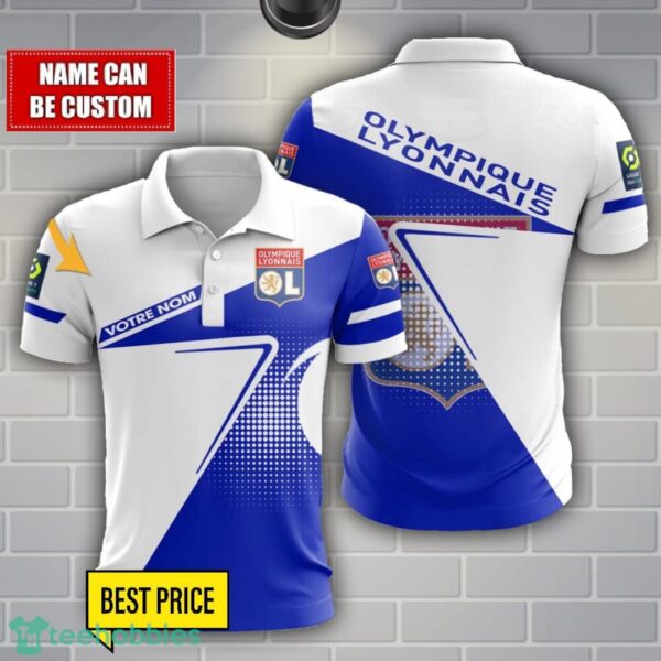 Olympique Lyonnais Polo Shirt Personalized Name Product Photo 1