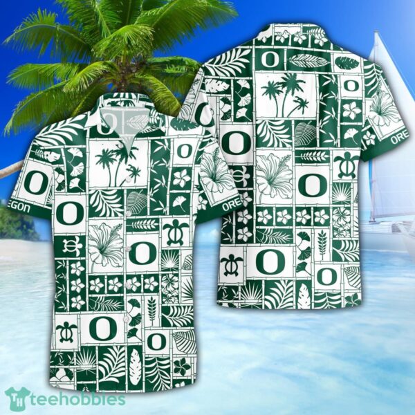 Oregon Ducks 3D Hawaiian Shirt Special Beach Pattern Hawaii Shirt Product Photo 1