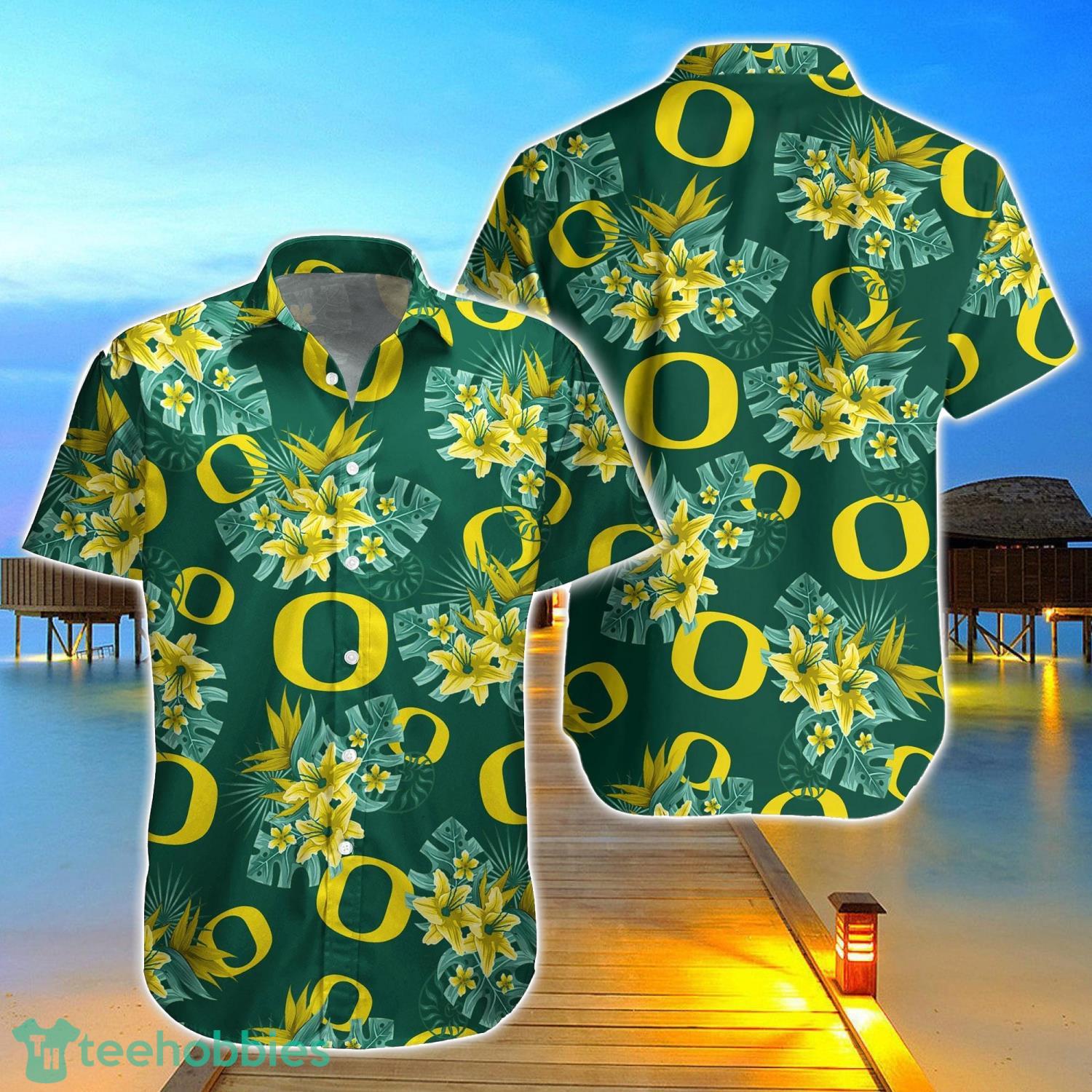 Oregon Ducks Tide Aloha Hawaiian Shirt Gifts For Summer Vacation Product Photo 1