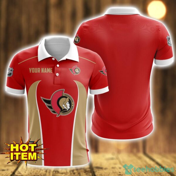Ottawa Senators 3D Polo Shirt Personalized Name Gift Ideas For Fans Product Photo 1