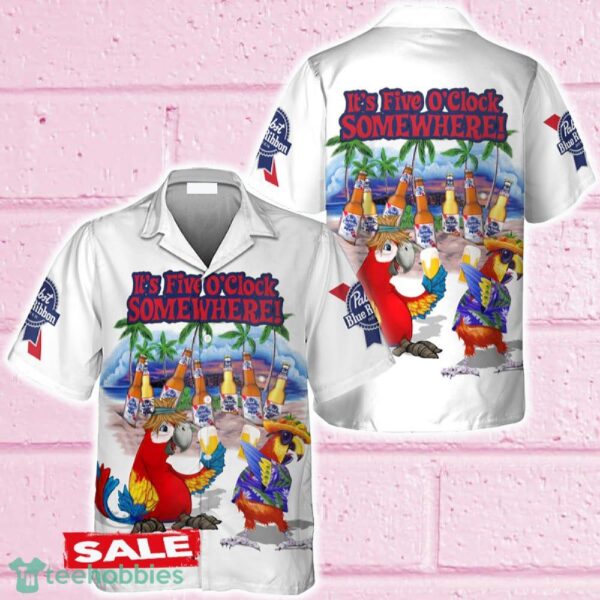 Pabst Blue Ribbon Funny Parrot Hawaiian Shirt Beer For Men Women Summer Beach - Pabst Blue Ribbon Funny Parrot Hawaiian Shirt Beer For Men Women Summer Beach