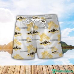 Paccar Yellow Coconut Pattern Combo 3D Hawaiian Shirt And Shorts image Paccar Yellow Coconut Pattern Combo 3D Hawaiian Shirt And Shorts Product Photo 2