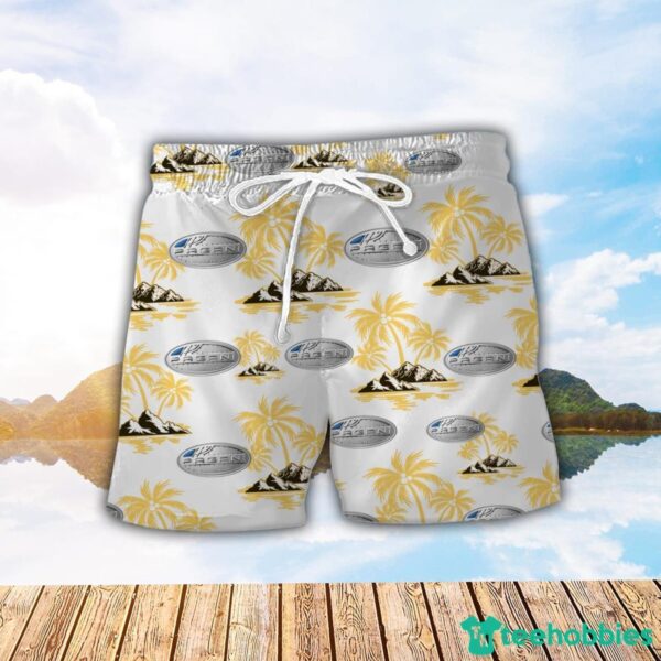 Pagani Yellow Coconut Pattern Combo 3D Hawaiian Shirt And Shorts Product Photo 2