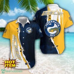 Parramatta Eels Logo Team Printed 3D Hawaiian Shirt Beach Summer Gift Product Photo 1