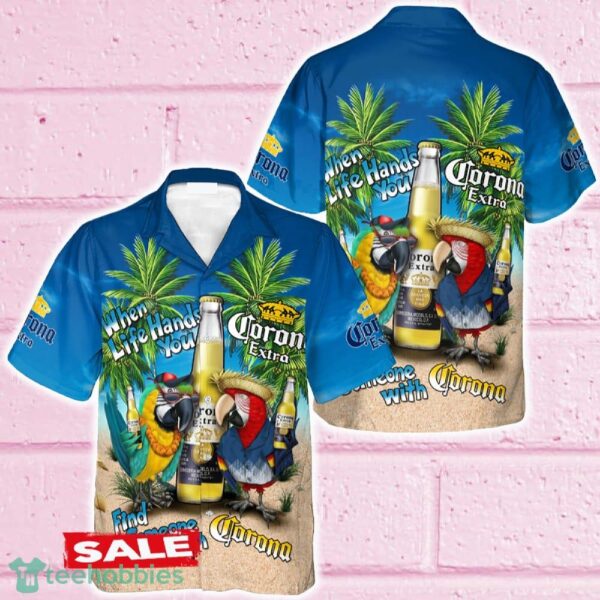 Parrot Corona Extra Hawaiian Shirt Beer For Men Women Summer Beach - Parrot Corona Extra Hawaiian Shirt Beer For Men Women Summer Beach