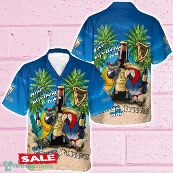 Parrot Guinness Beer Hawaiian Shirt Beer For Men Women Summer Beach - Parrot Guinness Beer Hawaiian Shirt Beer For Men Women Summer Beach