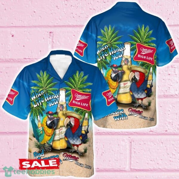 Parrot Miller High Life Hawaiian Shirt Beer For Men Women Summer Beach - Parrot Miller High Life Hawaiian Shirt Beer For Men Women Summer Beach