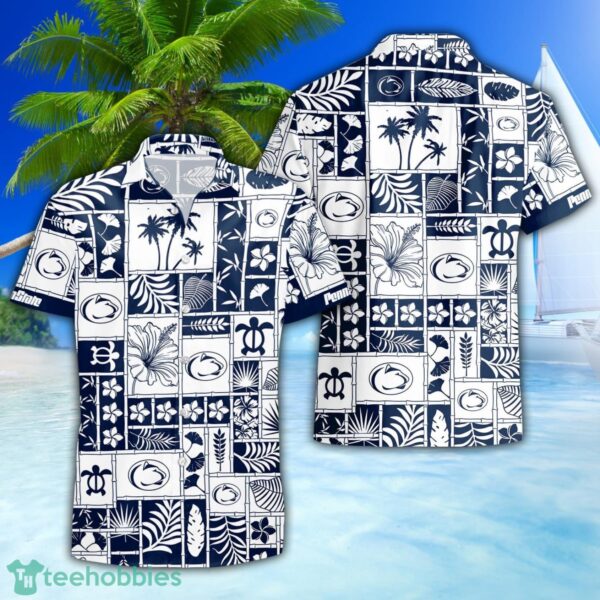 Penn State Nittany Lions 3D Hawaiian Shirt Special Beach Pattern Hawaii Shirt Product Photo 1