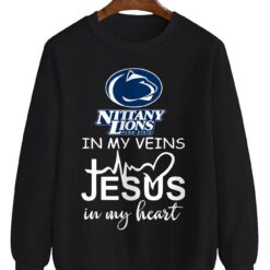 Penn State Nittany Lions Jesus T-Shirt Hoodie Sweatshirt Product Photo 2