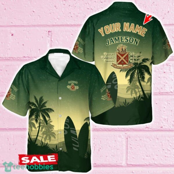 Personalized Jameson Palm Tree Surfboard Hawaiian Shirt Beer For Men Women Summer Beach - Personalized Jameson Palm Tree Surfboard Hawaiian Shirt Beer For Men Women Summer Beach
