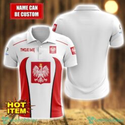Poland national football team 3D Polo Shirt Personalized Name Gift Ideas For Fans Product Photo 1