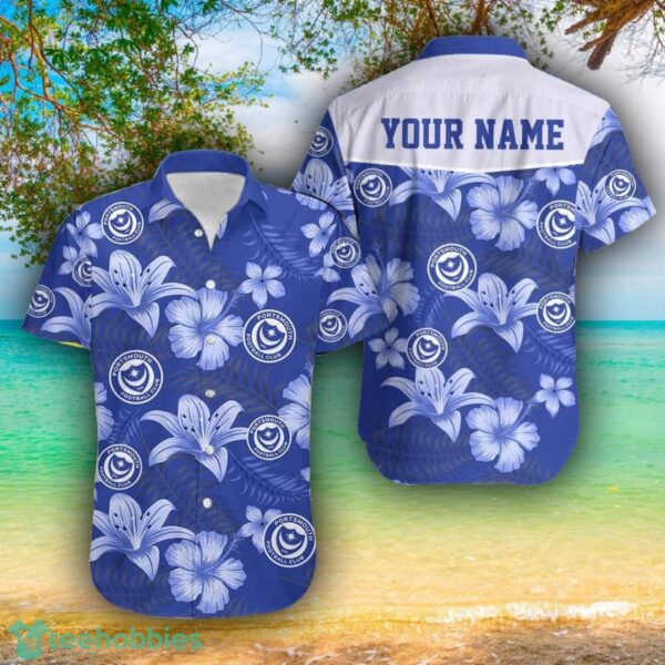 Portsmouth FC 3D Hawaii Shirt For Men And Women Custom Name Product Photo 1