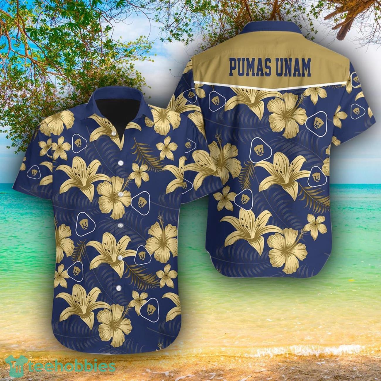 Pumas UNAM AOP Hawaiian Shirt For Men And Women Summer Gift Product Photo 1