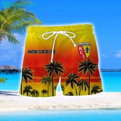 Racing Club de Lens Coconut Aloha Hawaiian Shirt And Shorts Beach Set For Men And Women Product Photo 2