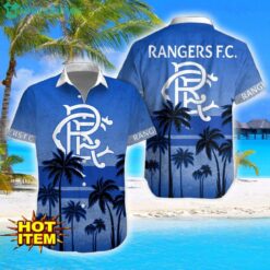 Rangers F.C. Coconut Aloha Hawaiian Shirt And Shorts Beach Set For Men And Women Product Photo 2
