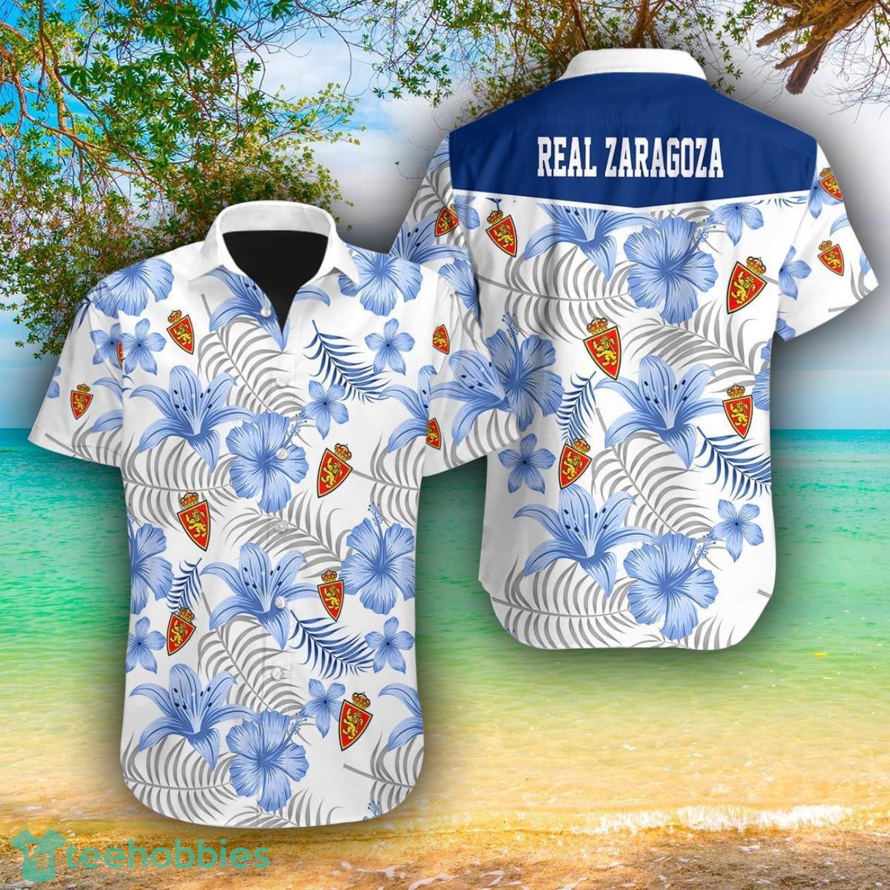 Real Zaragoza AOP Hawaiian Shirt For Men And Women Summer Gift Product Photo 1