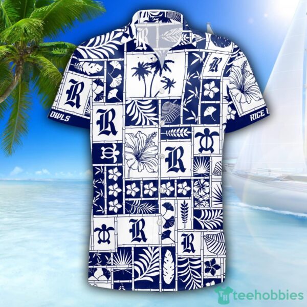 Rice Owls Hawaiian Shirt 3D Hawaiian Shirt Special Beach Pattern Hawaii Shirt Product Photo 2