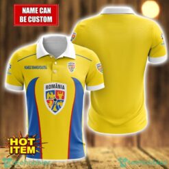 Romania national football team 3D Polo Shirt Personalized Name Gift Ideas For Fans Product Photo 1