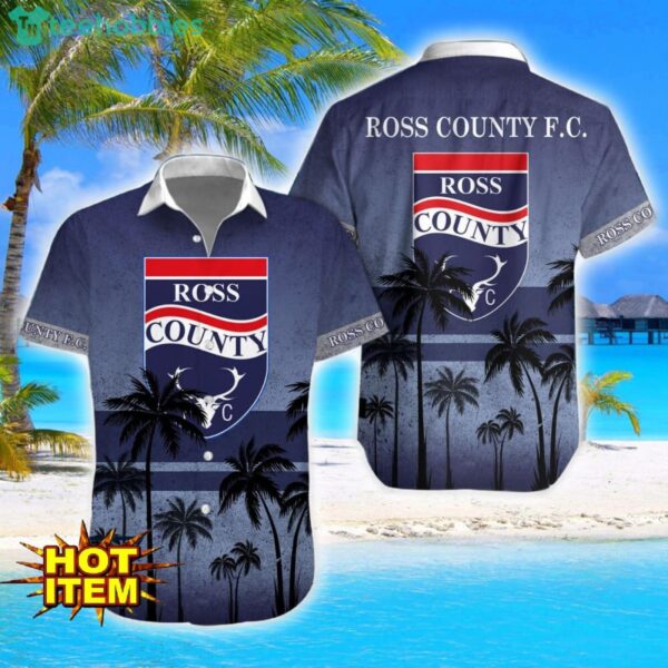 Ross County F.C. Coconut Aloha Hawaiian Shirt And Shorts Beach Set For Men And Women Product Photo 2