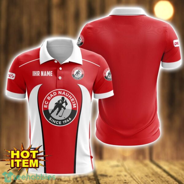 Rote Teufel Bad Nauheim 3D Polo Shirt Personalized Name Gift Ideas For Fans Product Photo 1