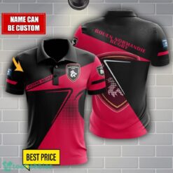 Rouen Normandie Rugby Polo Shirt Personalized Name Product Photo 1