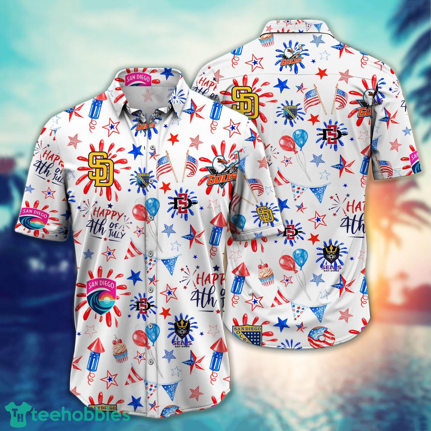 San Diego Sport Happy 4th Of July Hawaiian Shirt Holiday Gift For Men Women Product Photo 1