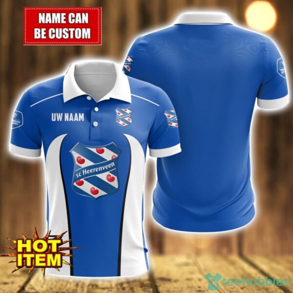 SC Heerenveen 3D Polo Shirt Personalized Name Gift Ideas For Fans Product Photo 1