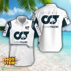 Scuderia AlphaTauri Logo Team Printed 3D Hawaiian Shirt Beach Summer Gift Product Photo 1
