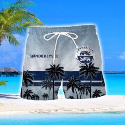 SønderjyskE Fodbold Coconut Aloha Hawaiian Shirt And Shorts Beach Set For Men And Women Product Photo 2