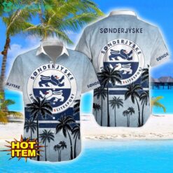 SønderjyskE Fodbold Coconut Aloha Hawaiian Shirt And Shorts Beach Set For Men And Women Product Photo 1