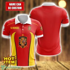 Spain national football team 3D Polo Shirt Personalized Name Gift Ideas For Fans Product Photo 1