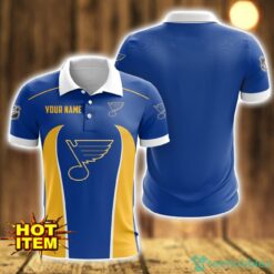 St Louis Blues 3D Polo Shirt Personalized Name Gift Ideas For Fans Product Photo 1
