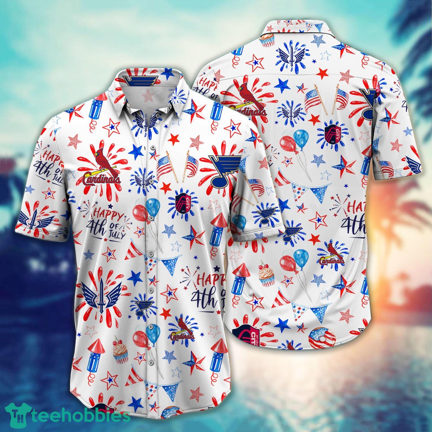St. Louis Sport Happy 4th Of July Hawaiian Shirt Holiday Gift For Men Women Product Photo 1