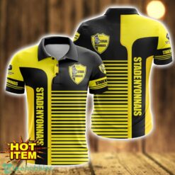 Stade Nyonnais Striped 3D Polo Shirt For Men Product Photo 1