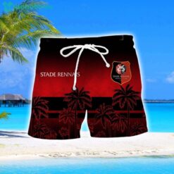 Stade Rennais F.C Coconut Aloha Hawaiian Shirt And Shorts Beach Set For Men And Women Product Photo 2