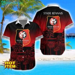 Stade Rennais F.C Coconut Aloha Hawaiian Shirt And Shorts Beach Set For Men And Women Product Photo 1