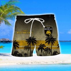 Stade Rochelais Coconut Aloha Hawaiian Shirt And Shorts Beach Set For Men And Women Product Photo 2