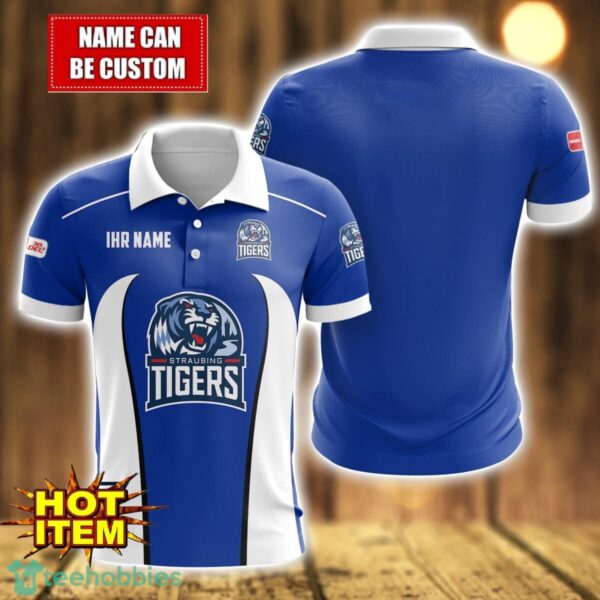 Straubing Tigers 3D Polo Shirt Personalized Name Gift Ideas For Fans Product Photo 1