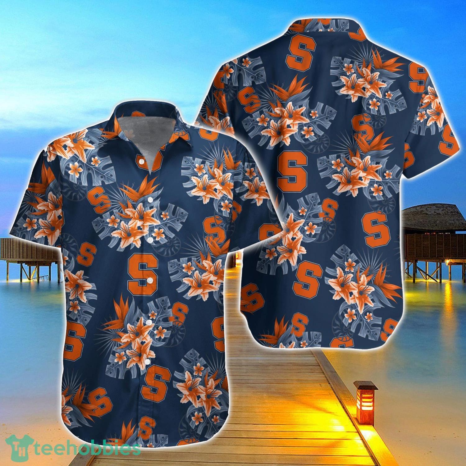 Syracuse Orange Aloha Hawaiian Shirt Gifts For Summer Vacation Product Photo 1